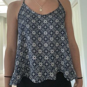 Lush Navy print tank top
